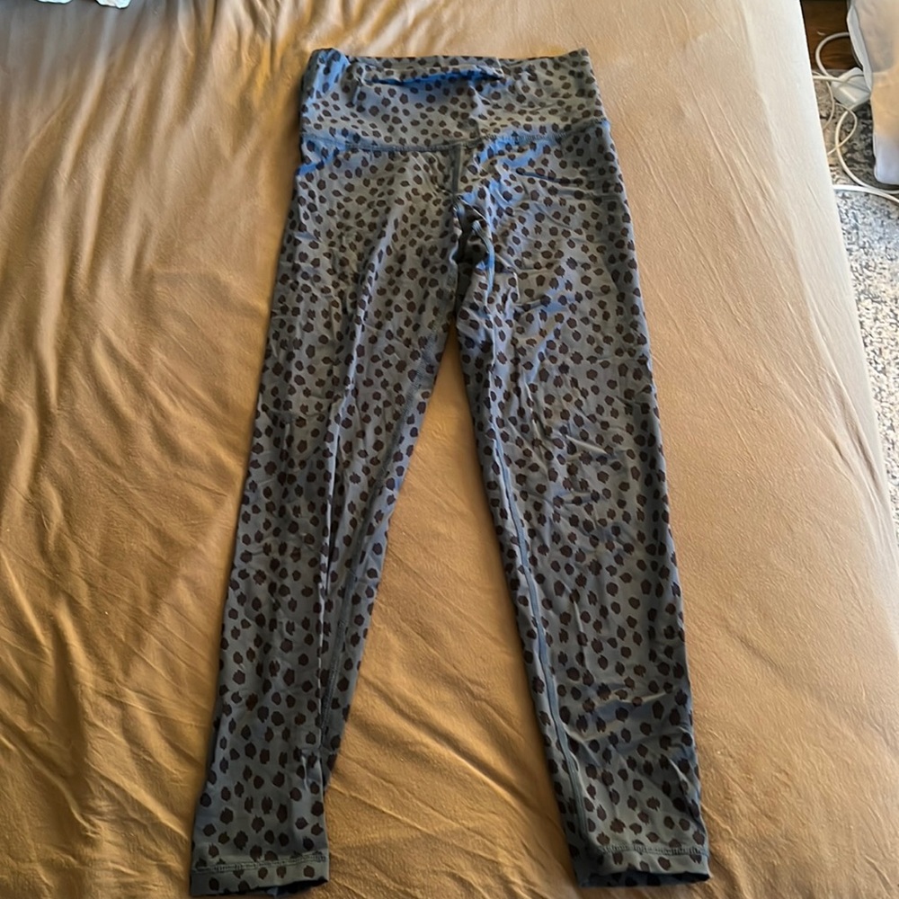 Aerie Blue Leopard Leggings